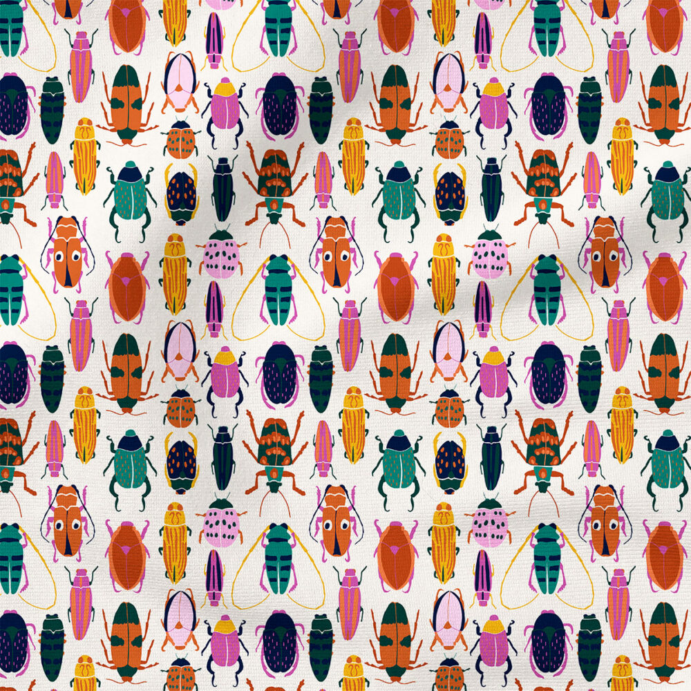 Creepy Crawly (Jeweled) | Children, Nature Fabric Design | Ashes + Ivy